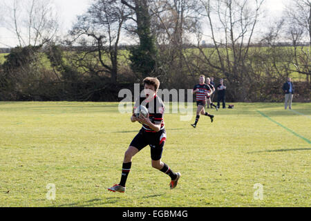 Università sport - uomini Rugby Union Foto Stock