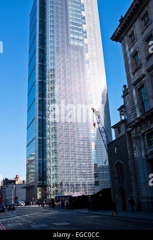 La torre di airone (ufficialmente 110 Bishopsgate) è un grattacielo commerciale a Londra.sorge a 230 metri (755 ft) di altezza,London EC3 Foto Stock