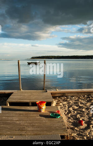 Shinnecock Bay Hampton baie Suffolk County New York Stati Uniti d'America Foto Stock