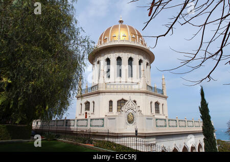 Una bella immagine dei giardini Bahai di Haifa in Israele. Foto Stock