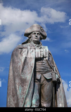 Statua del barone von Steuben in Valley Forge National Historic Park in Pennsylvania Foto Stock