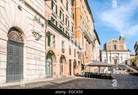 Chiesa di San Domenico a Piazza del Plebiscito in Ancona, Marche, Italia Foto Stock