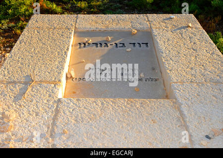 Ben Gurion tomba, Israele Foto Stock