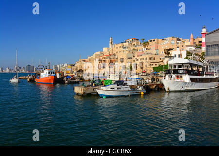 Jaffa la città vecchia e il porto, Israele Foto Stock