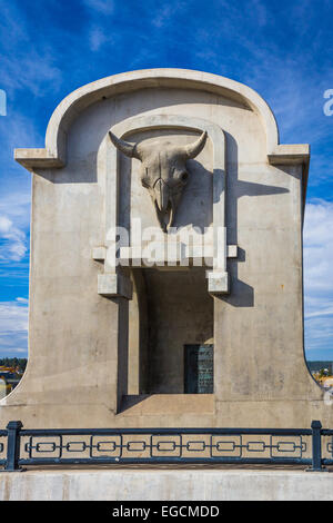 Spokane è una città che si trova negli Stati Uniti stato di Washington. È la più grande città della Contea di Spokane. Foto Stock