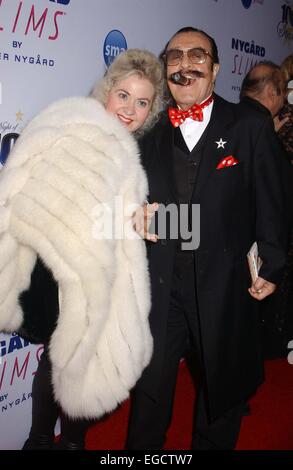 Hollywood, California, USA. Il 22 febbraio, 2015. Shirley Jones & marito Marty frequentare la notte di 100 stelle presso il Beverly Hilton Hotel di Beverly Hills, Ca su febbraio.22, 2015. 2015. Credito: Phil Roach/Globe foto/ZUMA filo/Alamy Live News Foto Stock