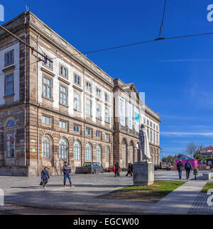 Museo di Storia Naturale di Porto palazzo universitario in Gomes Teixeira Square. Porto, Portogallo. Foto Stock