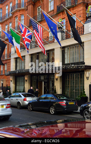 Il Claridge, Brook Street, Davies Street, Mayfair London, Regno Unito Foto Stock