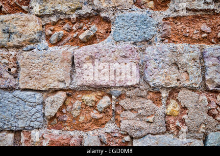 Telaio completo di prendere una vecchia parete spiovente Foto Stock