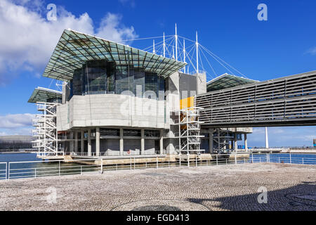 Lisbon Oceanarium, la seconda più grande oceanarium nel mondo e il più grande in Europa. Lisbona, Portogallo. Foto Stock