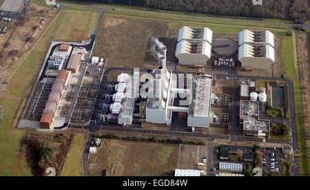 Vista aerea del Killingholme B Power Station gestito da e-sul vicino a Immingham, Regno Unito Foto Stock