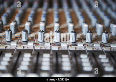 banco di mixaggio Foto Stock