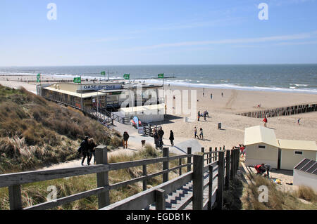 Spiaggia a Domburg, Zeeland, Paesi Bassi Foto Stock