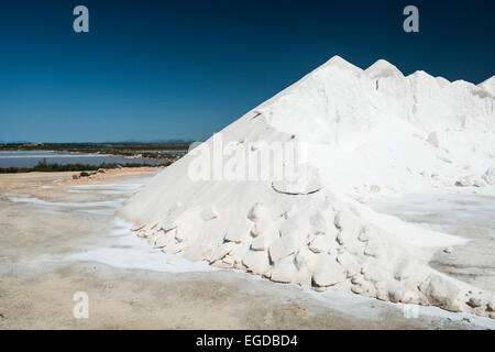 Raffineria di sale, Es Trenc, vicino a Santanyi, Maiorca, SPAGNA Foto Stock