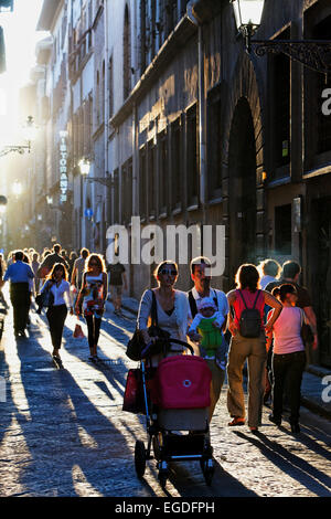 Via del Corso, Firenze, Toscana, Italia Foto Stock