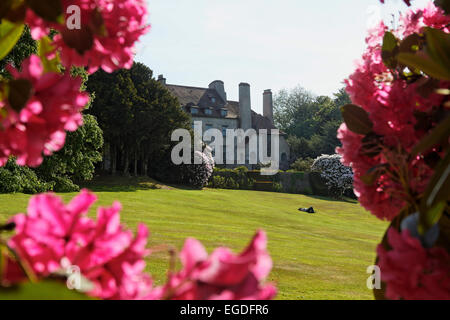 Parc du Bois des moutiers, Varengeville-sur-mer, Normandia, Francia Foto Stock