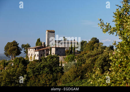 Castello d'Albola, Radda in Chianti, Toscana, Italia Foto Stock