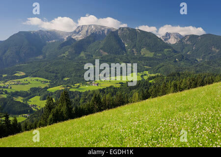 Totes Gebirge da Tamberg, Windischgarsten, Alpi calcaree a nord, Austria superiore, Austria Foto Stock