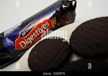 Il cioccolato digestivi Foto Stock