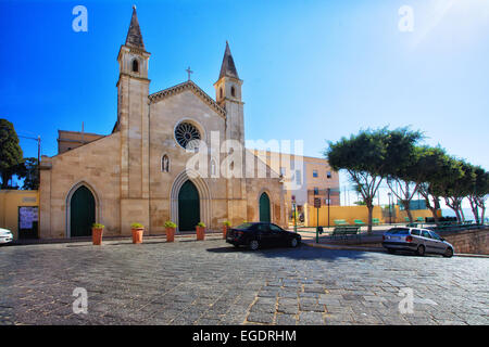 Cappuccini chiesa medievale nella città di Gela Foto Stock