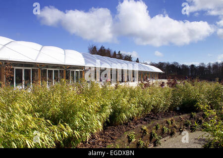 Il Pavillion a Alnwick giardino, Northumberland Foto Stock