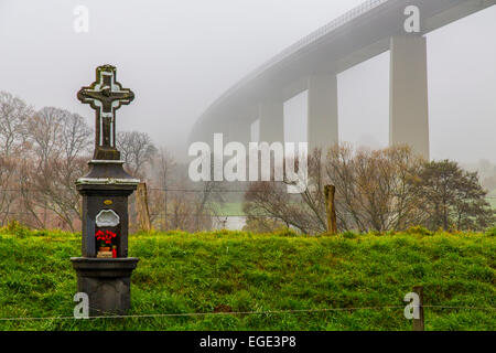 "Ruhrtalbrücke ' ponte sopra la valle della Ruhr, Autobahn ponte, ponte dell'autostrada, fiume Ruhr, Foto Stock