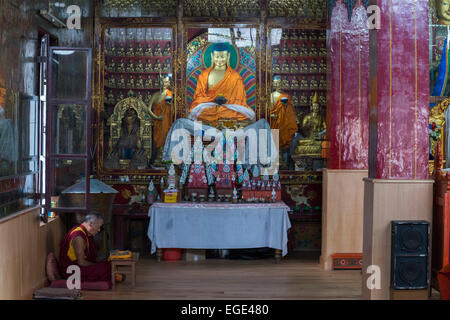 Buddha, Royal Bhutan tempio, Bodhgaya, Foto Stock