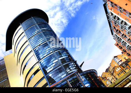 Bulldings moderno,Temple Street, Newcastle Foto Stock