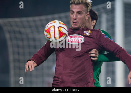 Maxi Lopez (Torino), 19 febbraio 2015 - Calcio : UEFA Europa League, round di 32 prima gamba match tra Torino FC 2-2 Athletic Club Bilbao presso lo Stadio Olimpico di Torino a Torino, Italia. (Foto di Maurizio Borsari/AFLO) Foto Stock