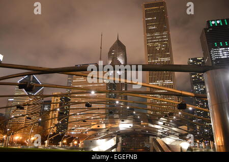 Sullo skyline di Chicago Foto Stock