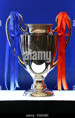 Grand Prince Hotel Shin-Takanawa, Tokyo, Giappone. 19 Feb, 2015. Fuji Xerox Super Cup Trofeo, febbraio 19, 2015 - Calcetto : 2015 J.LEAGUE Conferenza stampa al Grand Prince Hotel Shin-Takanawa, Tokyo, Giappone. Foto Stock