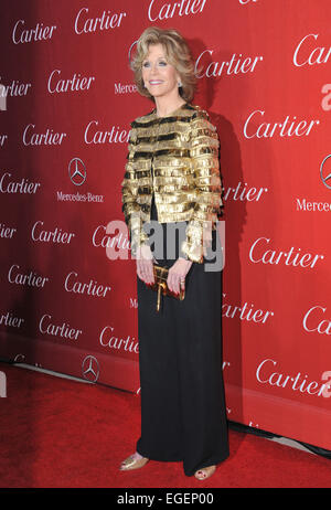 PALM Springs, CA - Gennaio 4, 2014: Jane Fonda al 2014 Palm Springs International Film Festival Awards Gala a Palm Springs Convention Center. Foto Stock