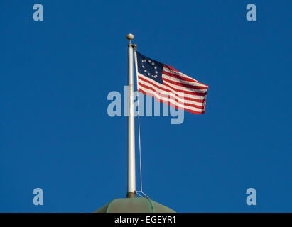 FLORIDA, USA - 19 MAGGIO 2014: Bandiera degli Stati Uniti (13 strisce e 1 stella per ogni Stato). Foto Stock