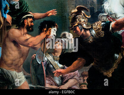 Consul Titus Manlius Torquatus ordina la decapitazione di suo figlio, Ferdinand Bol, 1661 - 1664 Ferdinand Bol 1616-1680 Paesi Bassi olandese ( dettaglio ) Foto Stock