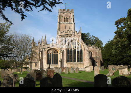 San Pietro e di san Paolo la Chiesa, Northleach, Cotswolds, Gloucestershire, England, Regno Unito, Europa Foto Stock