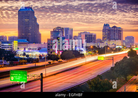 Orlando, Florida, Stati Uniti d'America cityscape. Foto Stock