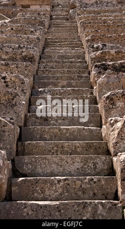 Teatro Antico di Epidauro, Argolide, Peloponneso e Grecia, Europa Foto Stock