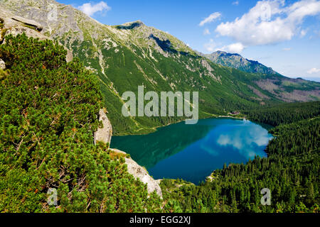 Splendidi laghi glaciali in polacco monti Tatra Foto Stock