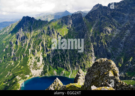 Splendidi laghi glaciali in polacco monti Tatra Foto Stock