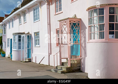 Case sul lungomare, Lyme Regis, Dorset, Inghilterra Foto Stock