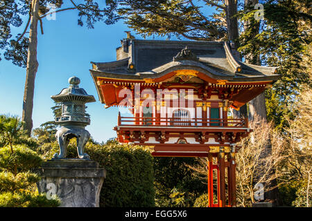 La Pagoda giapponese nel Giardino del Tè Foto Stock