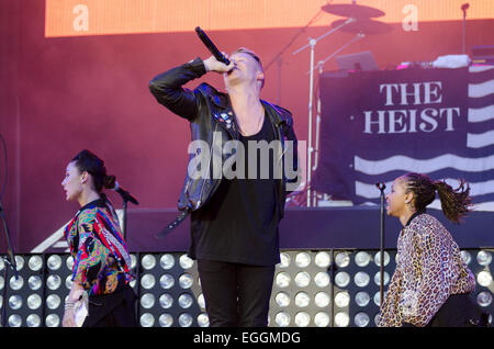 Leeds Festival 2014 a Bramham Park - Giorno 1 - spettacoli con: Macklemore dove: Leeds, Regno Unito quando: 22 Ago 2014 Foto Stock