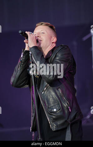 Leeds Festival 2014 a Bramham Park - Giorno 1 - spettacoli con: Macklemore dove: Leeds, Regno Unito quando: 22 Ago 2014 Foto Stock