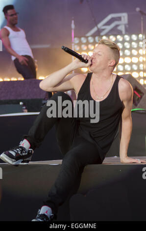 Leeds Festival 2014 a Bramham Park - Giorno 1 - spettacoli con: Macklemore dove: Leeds, Regno Unito quando: 22 Ago 2014 Foto Stock