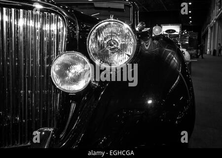 Dettaglio del oldtimer Jaguar Mark V Saloon, 1949. Foto Stock