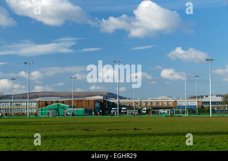 Ysgol Gyfun Gymraeg Glantaf, Gallese medie scuola secondaria, Llandaff |nord, Cardiff, Galles del Sud, Regno Unito. Foto Stock