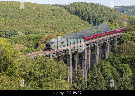 Il Royal Ducato, Tangmere, cottura a vapore su St Pinnock viadotto Foto Stock