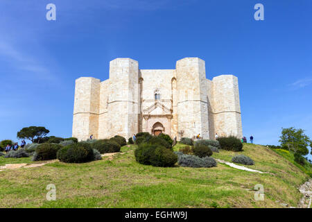 L'Italia, Puglia, Andria, Castel del Monte Foto Stock