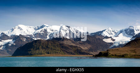 Georgia del Sud, Cumberland Bay, Grytviken, ingresso al King Edward Cove Foto Stock