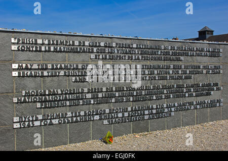 Dachau, campo di concentramento, Memoriale, Baviera, Germania, Europa. Foto Stock